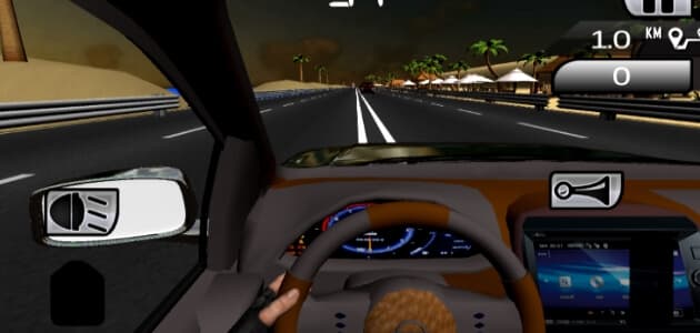 Fast car traffic