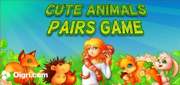 Cute Animals Pairs Game