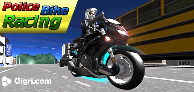 Police Motorbike Race Simulator 3D