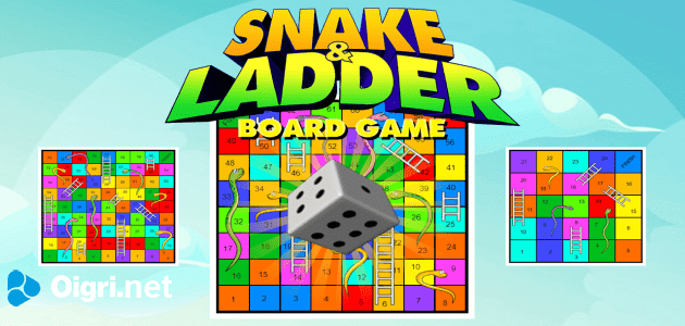 Snake and ladder board game