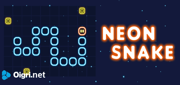 Neon snake game