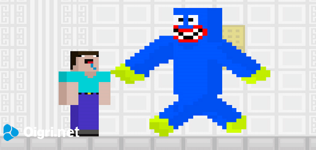 Noob vs blue monster